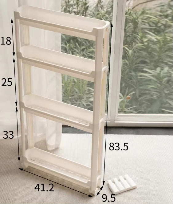 3-Tier Rolling Storage Rack for Kitchen, Bathroom & Home Rolling Storage Rack Richie's 4 layer