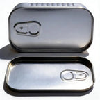 Mini Sardine Can Tin Box Silver – Novelty Small Storage Container Novelty Tin Storage Box Richie's