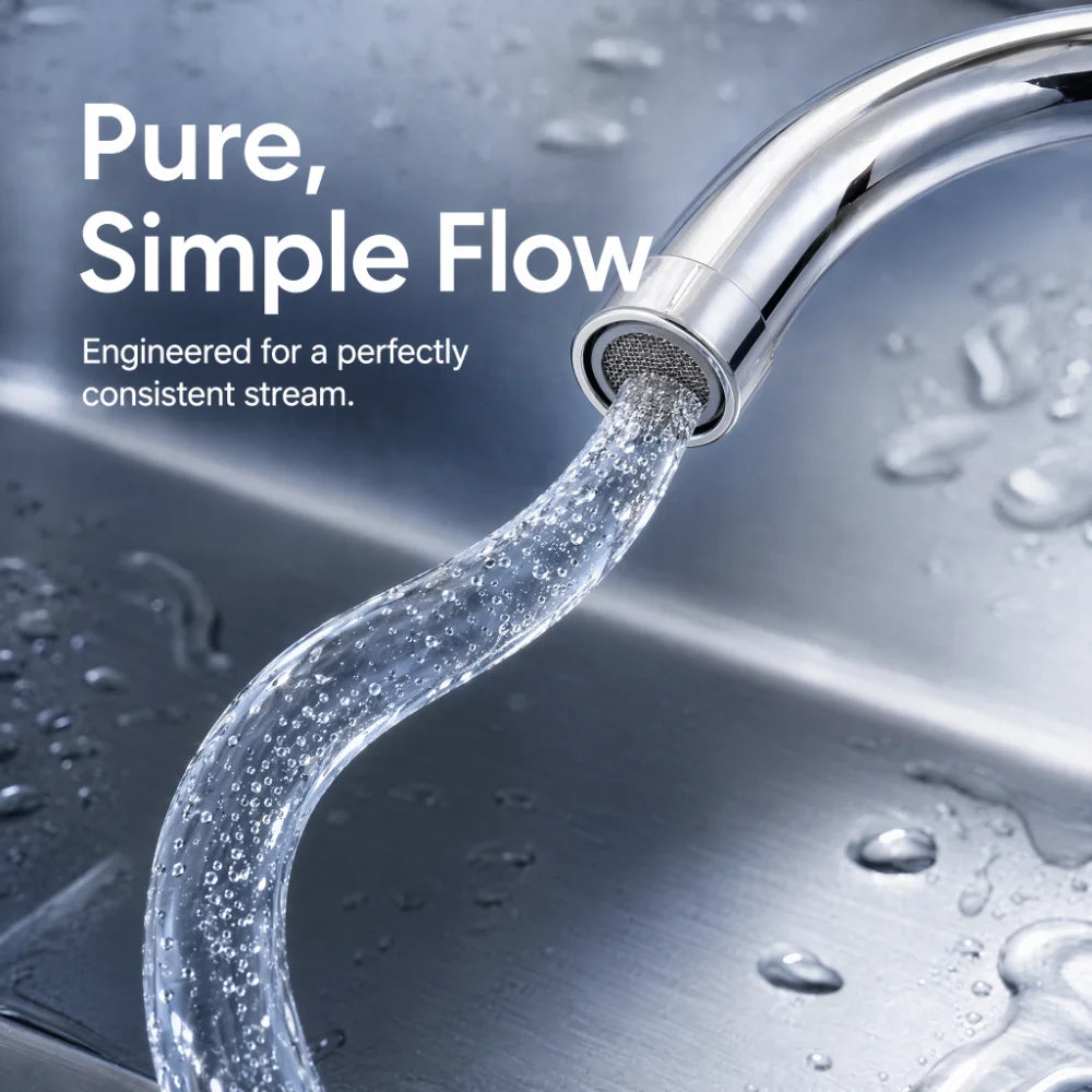 Zinc Alloy Single Cold Water Faucet | 360° Swivel Sink Tap Kitchen Sink Faucet Richie's