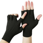 5 Pairs Breathable Fingerless Gloves Unisex – Black & Gray Fingerless Sport Gloves Richie's black 5 pairs