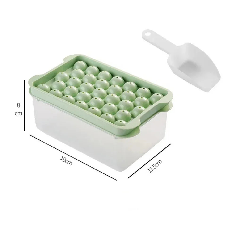 Round Ice Sphere Mold Tray with Scoop – Whiskey Ball Maker Ice Sphere Mold Richie's Green