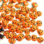 Halloween Mini Resin Pumpkin Charms – Flatback DIY Craft Decor Resin Craft Charms Richie's