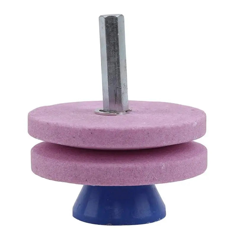 Lawn Mower Blade Sharpener – Universal Drill Grinding Tool Blade Sharpener Tool Richie's 2 layers pink M