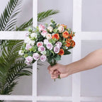 Artificial Eucalyptus Rose Bouquet – Lifelike Floral Décor Artificial Flower Bouquet Richie's