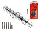 6-in-1 Impact Screwdriver Kit – 1/4" Fastener Remover Tool Impact Screwdriver Kit Richie's Black
