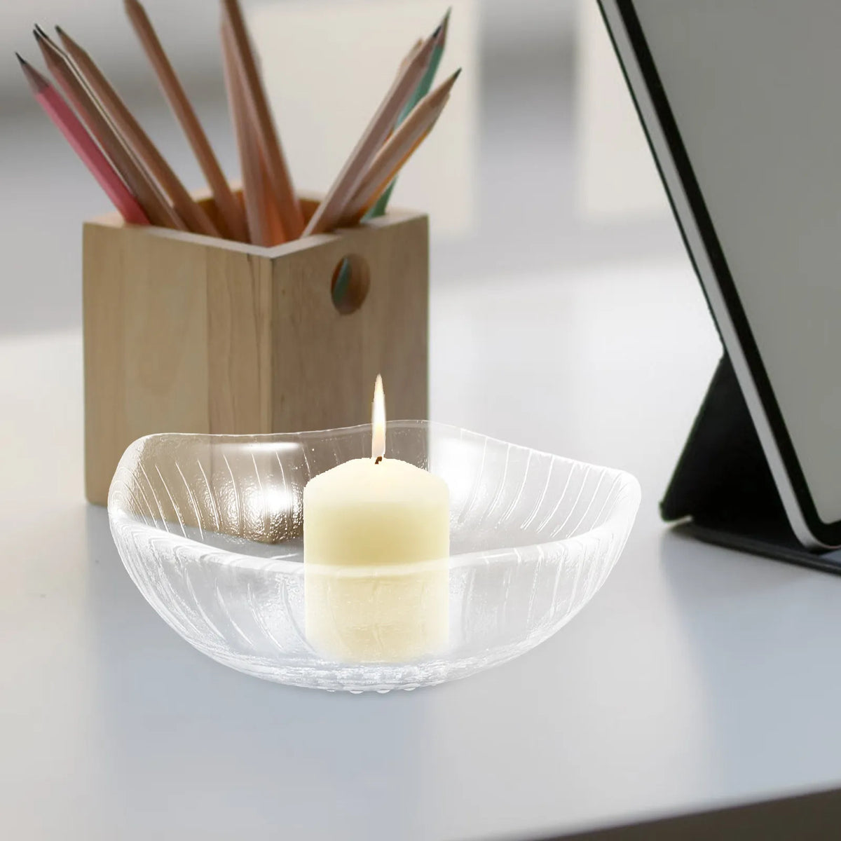 Transparent Glass Wax Warmer Dish – Aromatherapy Oil Saucer Wax Warmer Dish Richie's