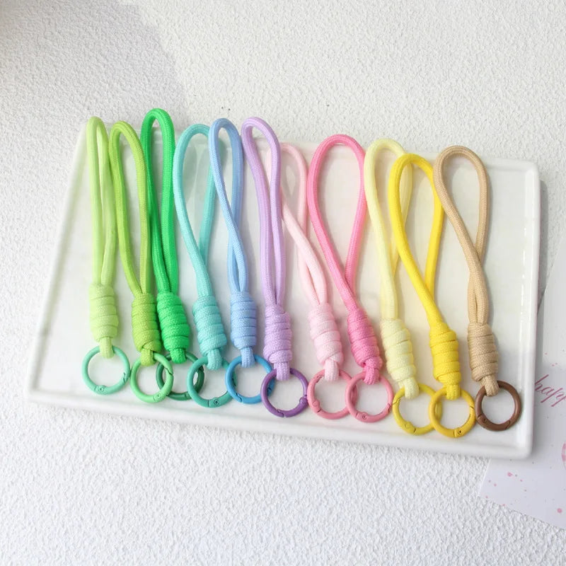 Multicolor Braided Phone Lanyards – DIY Woven Keychains 20/50pc DIY Craft Lanyards Richie's