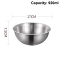 Stainless Steel Mixing Bowl Set with Scale | Kitchen Essentials Mixing Bowl Set Richie's 17cm