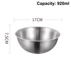 Stainless Steel Mixing Bowl Set with Scale | Kitchen Essentials Mixing Bowl Set Richie's 17cm