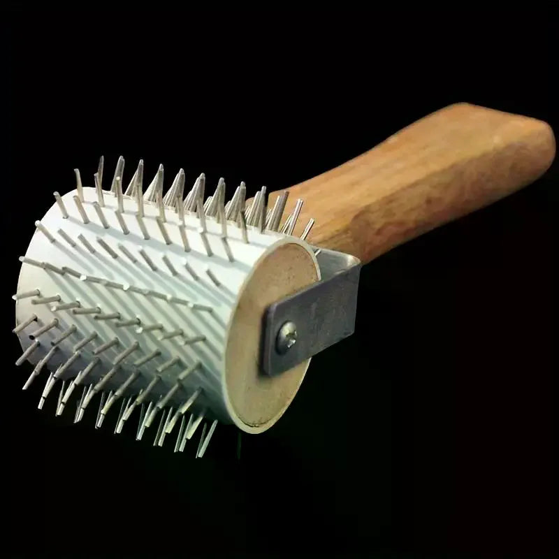 Wood Handle Honey Uncapping Roller | Beekeeping Needle Tool Beekeeping Uncapping Tool Richie's