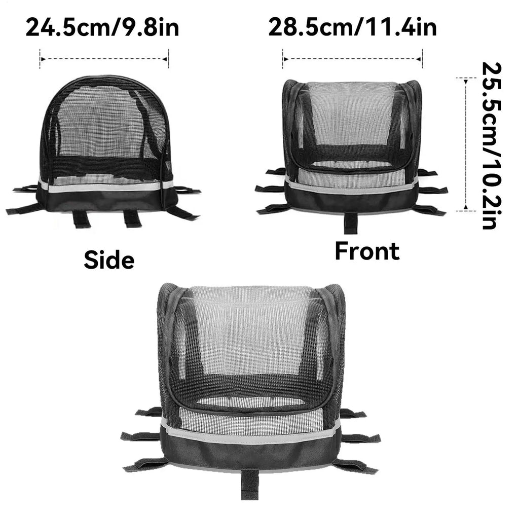Pet Bike Basket Handlebar Carrier with Window – Dogs & Cats Pet Bicycle Basket Richie's
