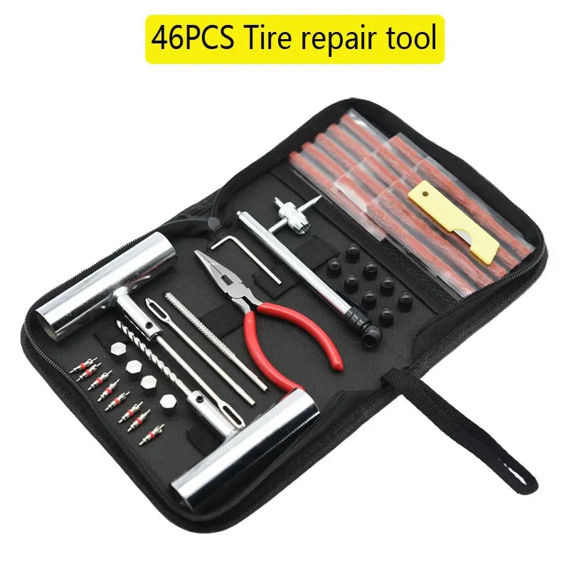 Car Tire Repair Kit 24/46/62 PCS – Puncture Plug Tools Tire Repair Kit Richie's
