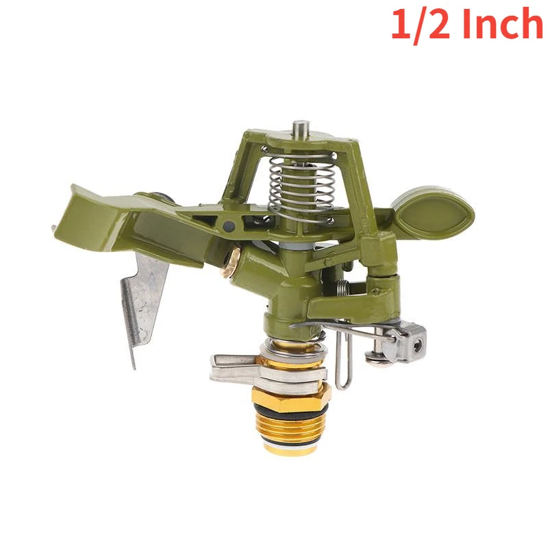 Metal 360° Pulsating Sprinkler 1/2 & 3/4 Inch Garden Irrigation Garden Sprinkler Richie's A1