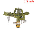 Metal 360° Pulsating Sprinkler 1/2 & 3/4 Inch Garden Irrigation Garden Sprinkler Richie's A1