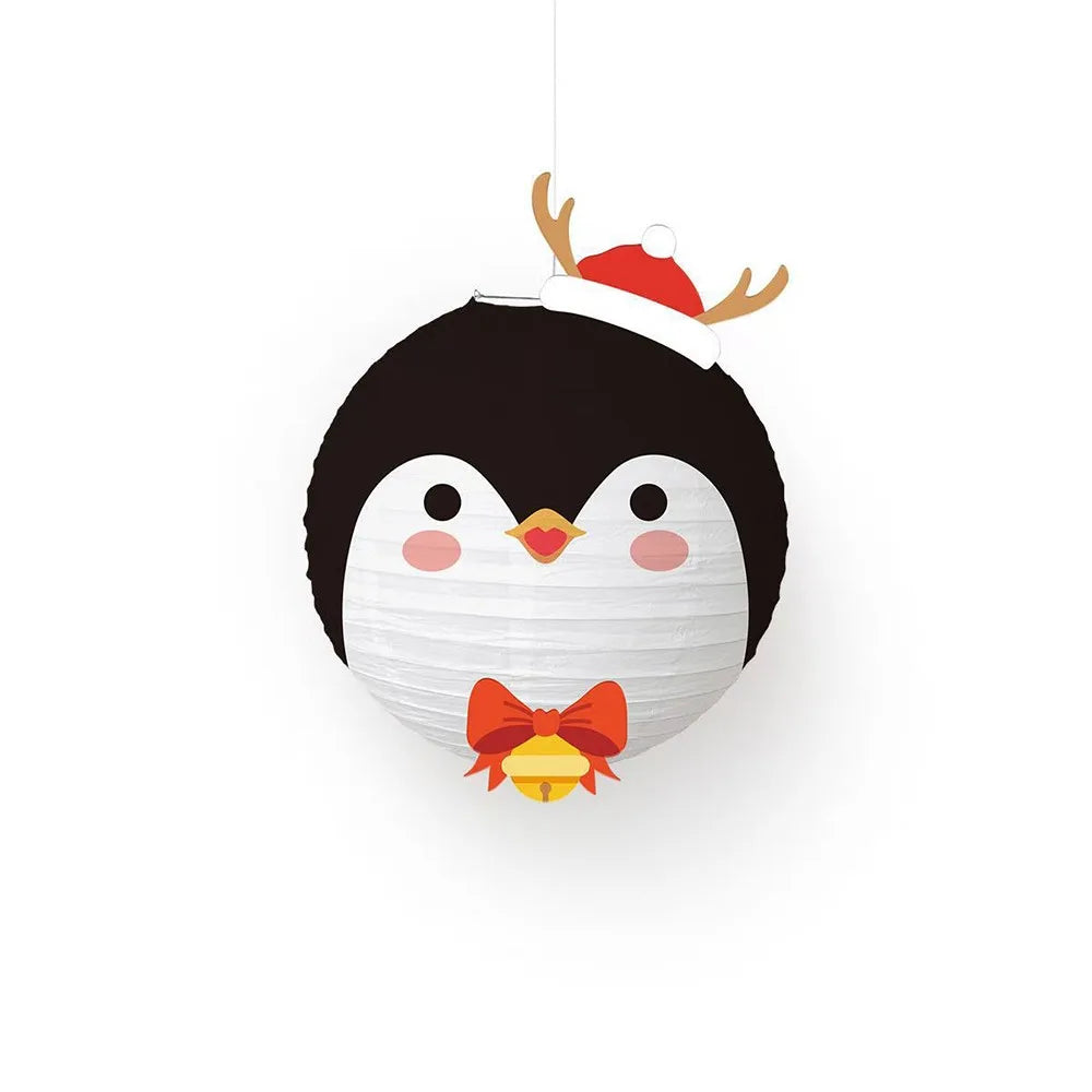 Cartoon Christmas Hanging Lanterns – Deer, Penguin & Santa Christmas Hanging Lantern Richie's Penguin