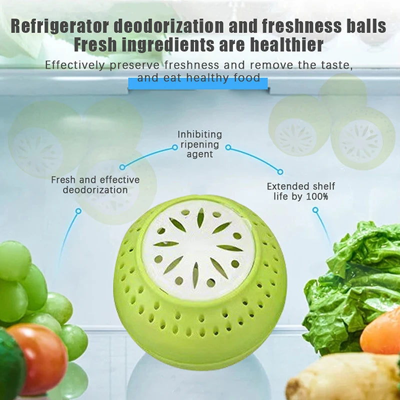 3-Pack Fridge Odor Removal Balls with Activated Carbon Fridge Deodorant Balls Richie's