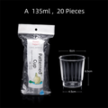 Clear Plastic Disposable Cups | Transparent Mousse Cups 10/20pk Disposable Cups Richie's A 135ml 20pcs