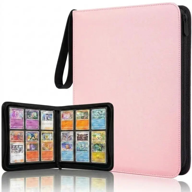 360-Pocket Sports Card Binder Album – Baseball & Football Trading Card Binder Richie's Pink Style B