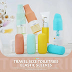 Silicone Travel Bottle Covers – Leak-Proof Toiletry Caps Travel Bottle Covers Richie's