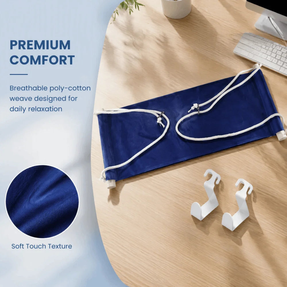 Under Desk Foot Hammock 3-Pack – Adjustable Footrest Sling Desk Footrest Hammock Richie's