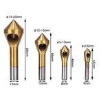 Titanium-Plated HSS Countersink Drill Bit – Deburring & Chamfer Tool Countersink Drill Bit Richie's