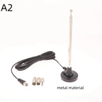 Indoor FM DAB Telescopic Antenna with 3 Adapters | Home Radio Indoor Radio Antenna Richie's A2