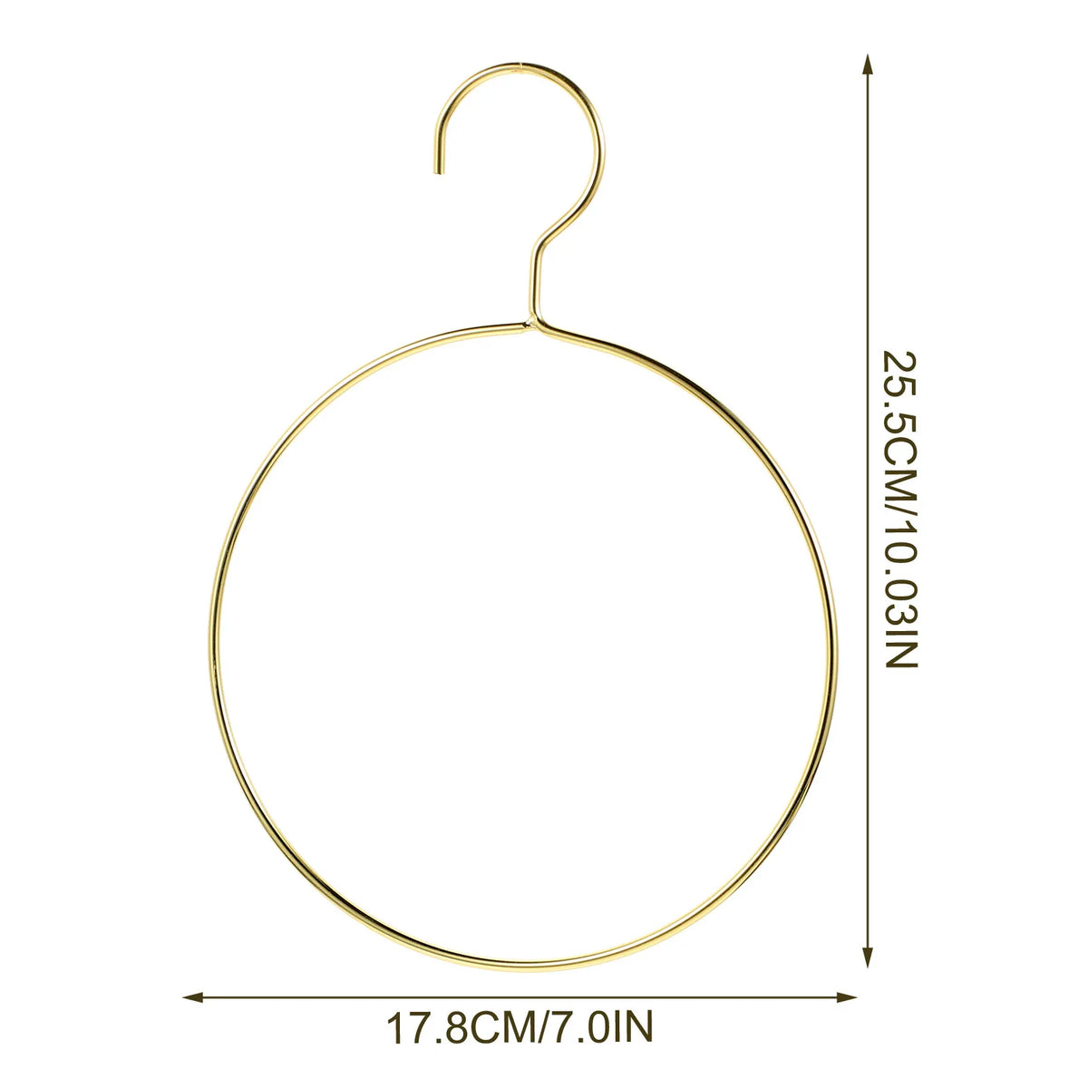 4Pcs Metal Round Ring Scarf Hanger Closet Organizer for Ties & Belts Closet Accessory Hanger Richie's