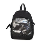 Japanese Y2K Ita Backpack – Cute Harajuku Preppy Schoolbag Ita Backpack Richie's S-24x15x31cm-black