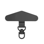 360° Rotatable Stainless Steel Phone Lanyard Clip Connector Phone Lanyard Clip Richie's 1Pcs Black