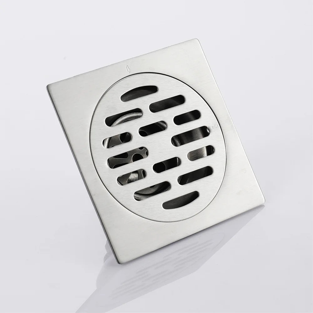 Stainless Steel Square Floor Drain – Large Flow Deodorizing Floor Drain Richie's