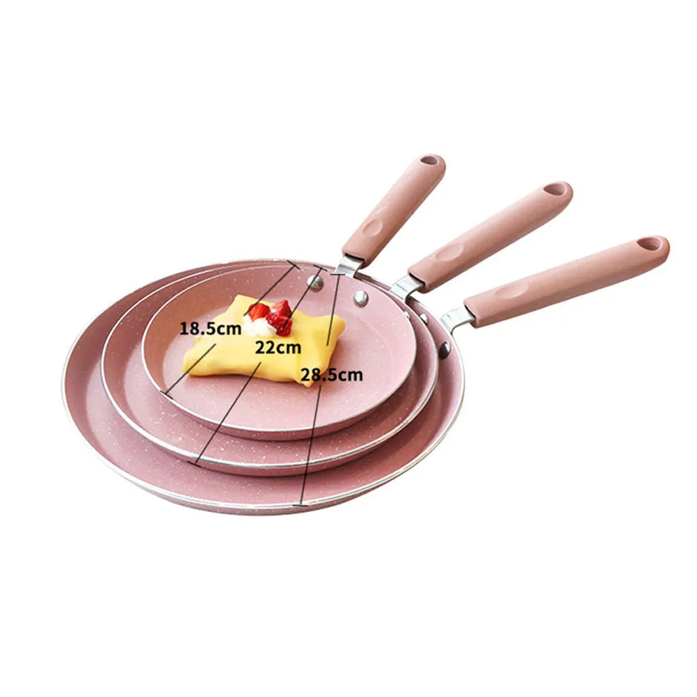 Aluminum Nonstick Frying Pan – Pancake & Omelette Skillet Pink Nonstick Frying Pan Richie's