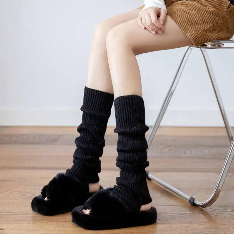 Women's Knit Leg Warmers – Dance, Yoga, Gym & Y2K Style Knit Leg Warmers Richie's