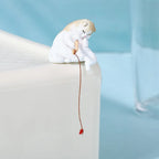 Miniature Fishing Cat Aquarium Ornament – Cartoon PVC Decor Aquarium Ornament Richie's Style 4