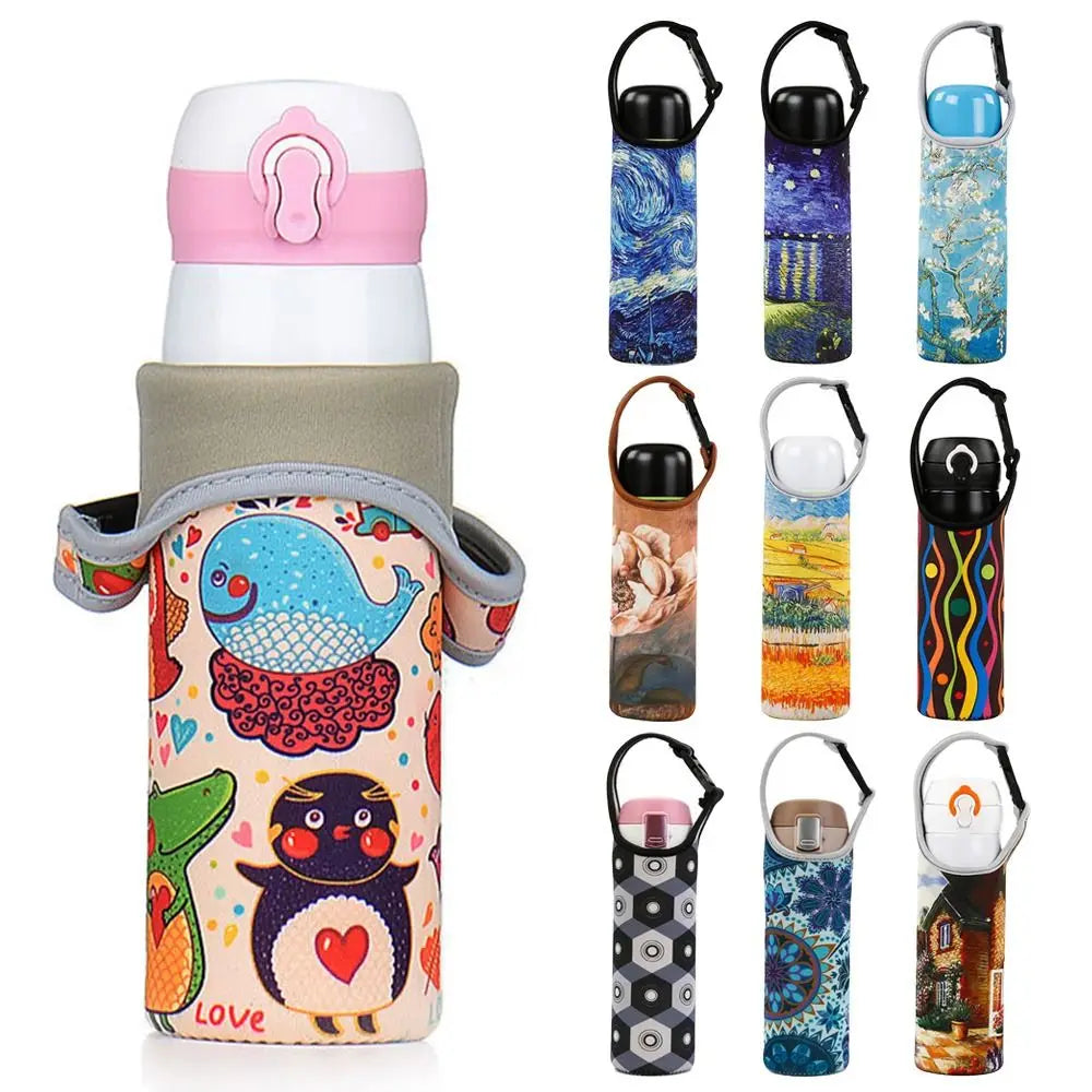 Neoprene Water Bottle Sleeve Cover – Portable Cup Carrier Bottle Sleeve Cover Richie's