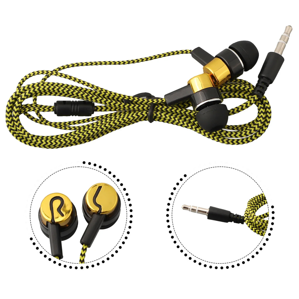 FUCHU Wired In-Ear Earbuds 3.5mm Bass Stereo Earphones Wired In-Ear Earbuds Richie's