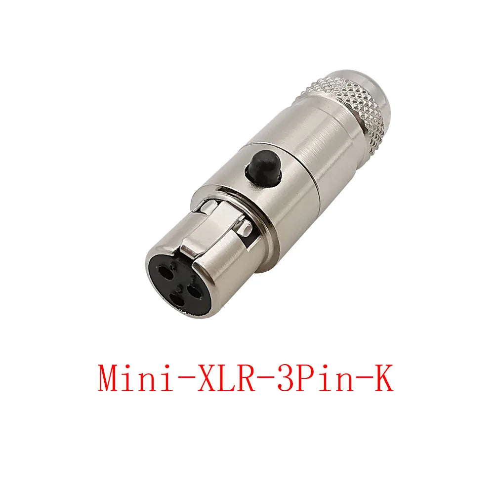 Mini XLR Connector 3/4/5/6 Pin Male Female Audio MIC Plug Audio XLR Connector Richie's 1Pcs 3Pin-K