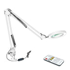72-LED Magnifier Desk Lamp 8x/10x Remote Control 3 Color Magnifier Desk Lamp Richie's 37CM WHITE