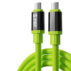 FUCHU 240W USB-C Fast Charging Cable with LED Power Display USB-C Charging Cable Richie's Type C-Type C 2m