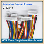 100PCS JST MX1.25 5-Pin 1.25mm Wire Connectors 28AWG 50cm Wire Cable Connector Richie's Single-head 5P 500mm