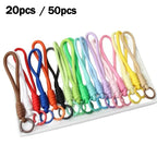 Multicolor Braided Phone Lanyards – DIY Woven Keychains 20/50pc DIY Craft Lanyards Richie's