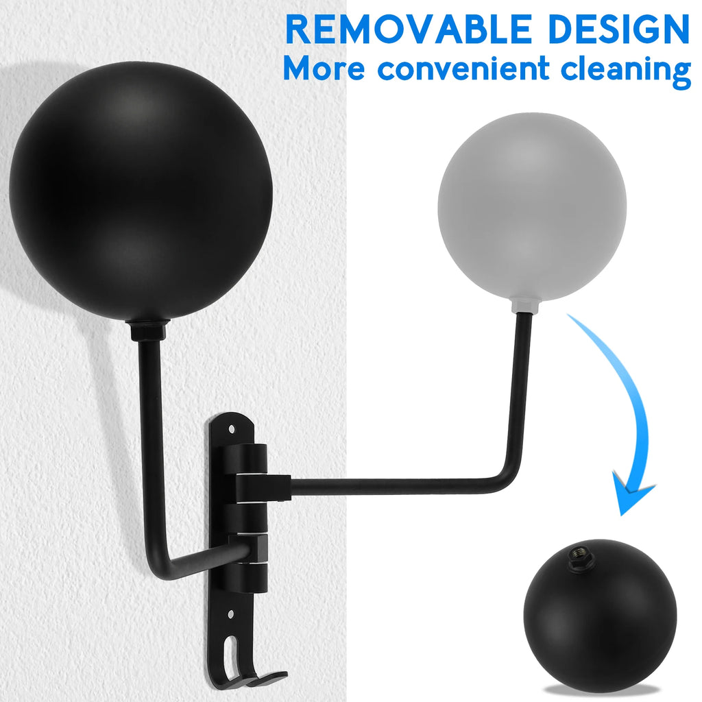Wall Mount Motorcycle Helmet Holder 180° Dual-Ball Rack 2PCS Helmet Wall Rack Richie's