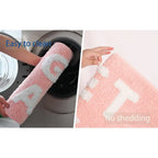Funny Get Naked Bath Mat – Pink Non-Slip Plush Bathroom Rug Bath Mat Rug Richie's