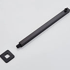 HOBHE Matte Black 38cm Concealed Wall-Mounted Shower Arm Shower Arm Richie's