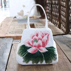 Ethnic Embroidered Floral Canvas Tote Handbag for Women Canvas Tote Handbag Richie's style8