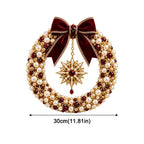 DIY Pearl Bead Christmas Wreath Kit – 30cm Holiday Craft Set DIY Craft Kit Richie's