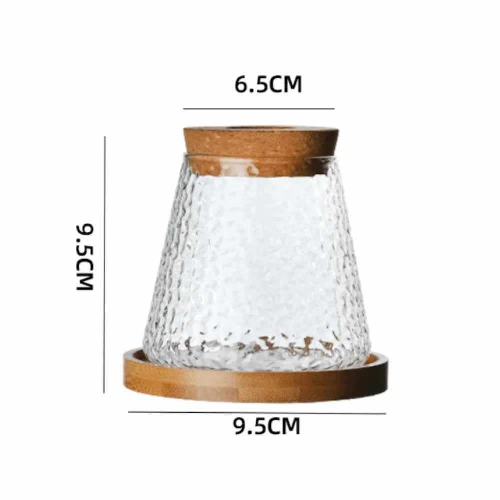 Glass Propagation Station Vase Rack with Wooden Base Glass Propagation Vase Richie's Style4