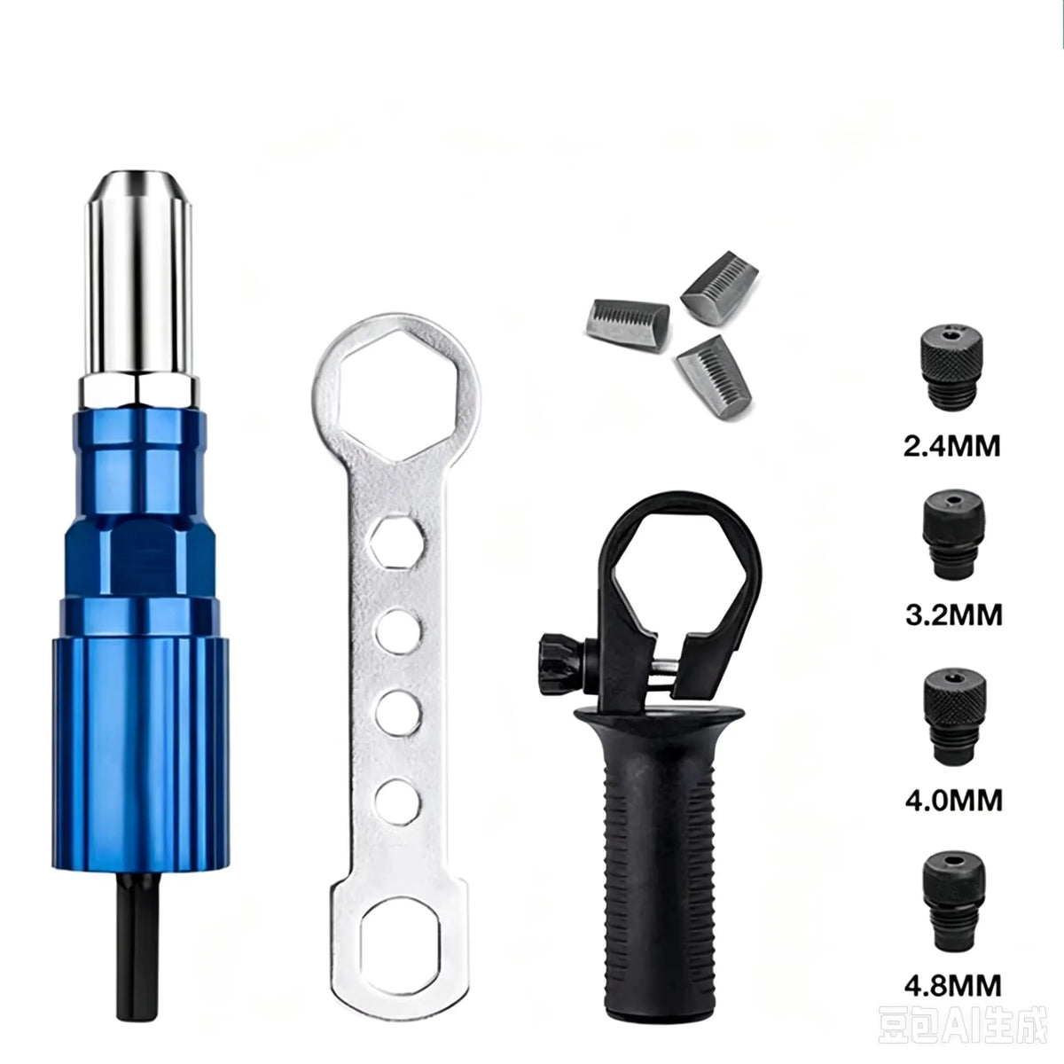 Electric Rivet Gun Drill Adapter 2.4–4.8mm Blind Rivet Kit Rivet Gun Adapter Richie's