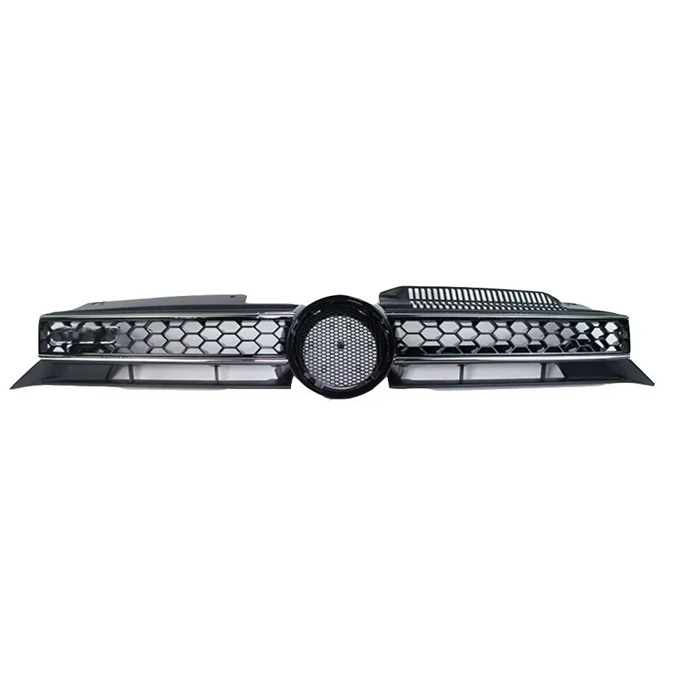 VW Golf 6 MK6 GTI Honeycomb Front Grille 2009–2013 | ABS Front Bumper Grille Richie's GTI Silver Line