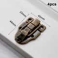 4pcs Iron Box Hasp Latch Clasp 59x40mm Jewelry Wood Box Box Hasp Latch Richie's A