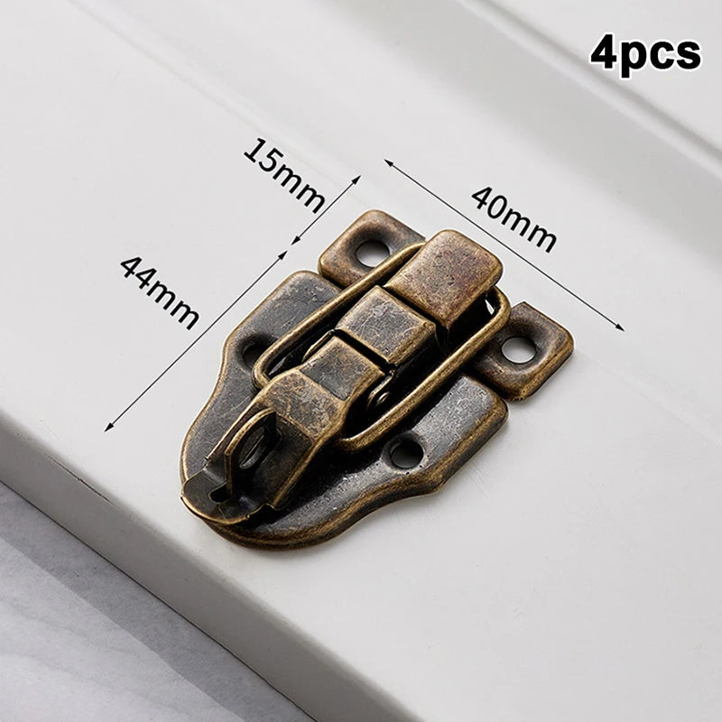 4pcs Iron Box Hasp Latch Clasp 59x40mm Jewelry Wood Box Box Hasp Latch Richie's A